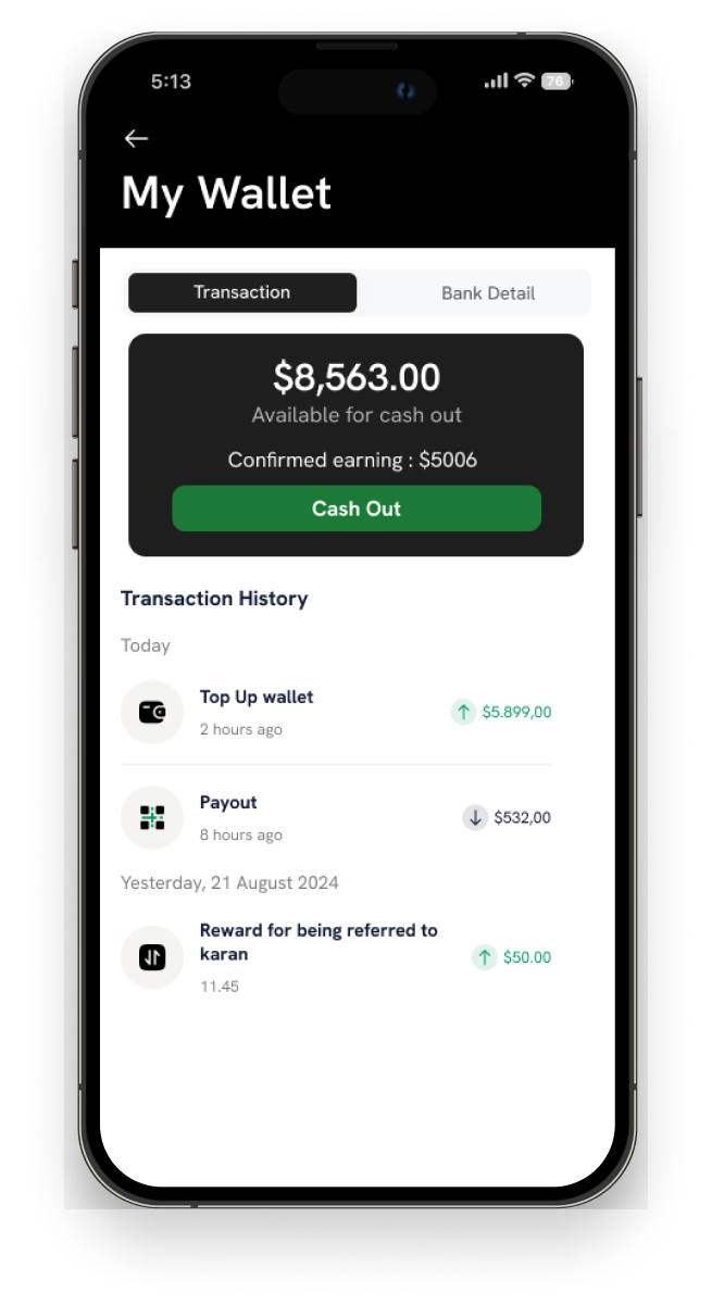 Driver Bidding App Interface