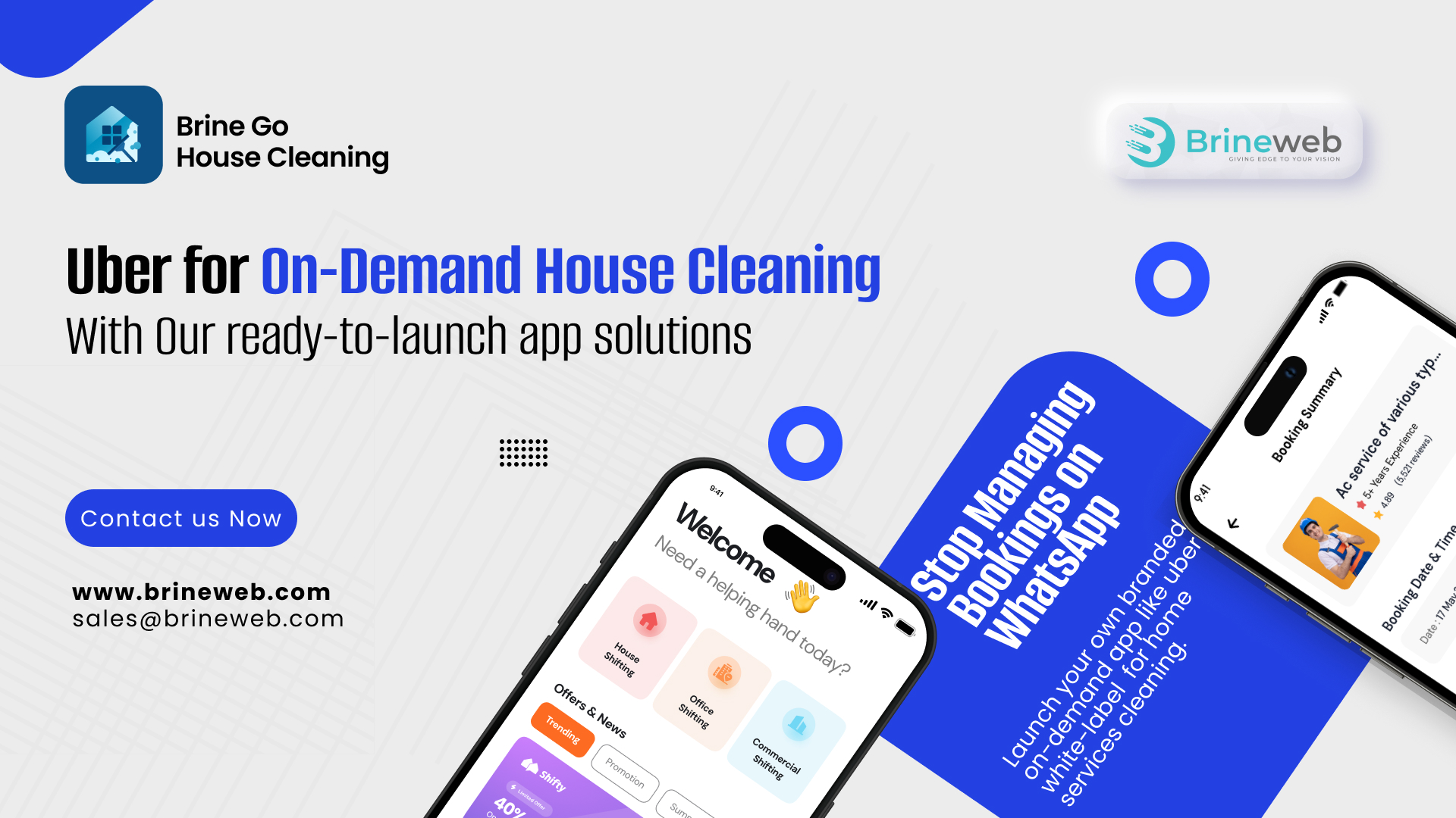 How to Build a House Cleaning App Like UrbanClap: Cost, Features & Launch Steps blog banner image