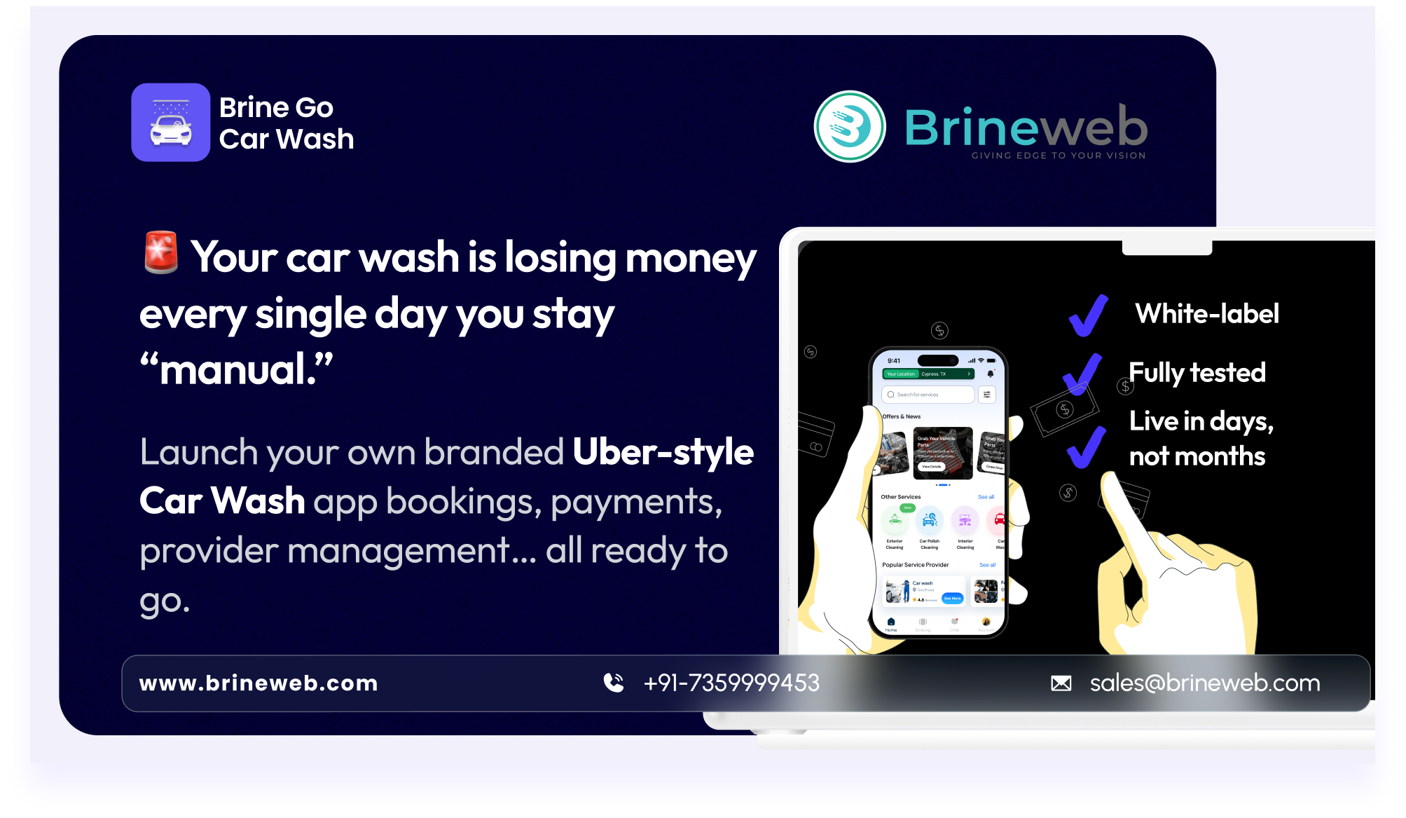 How to Develop an On Demand Car Wash App: Complete Cost, Features & Business Model blog banner image