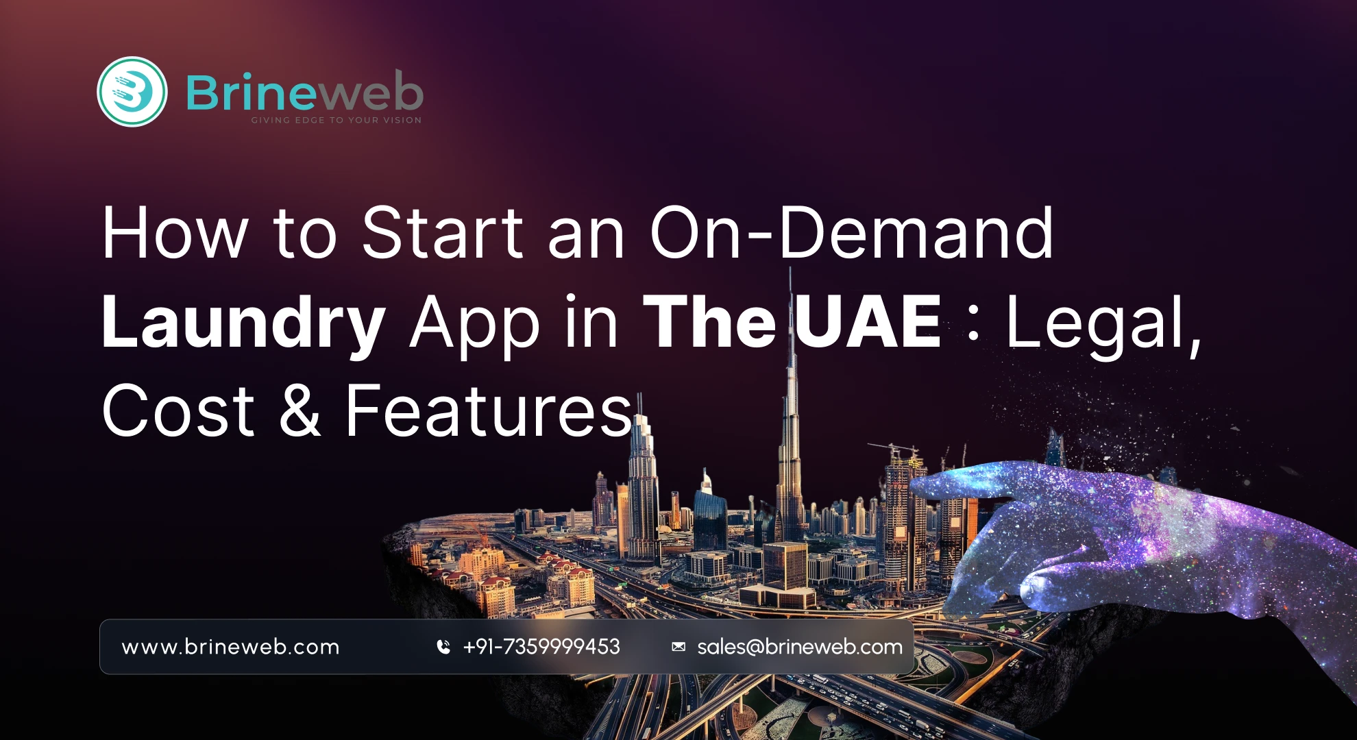 How to Start an On Demand Laundry App in The UAE : Legal, Cost & Features blog banner image