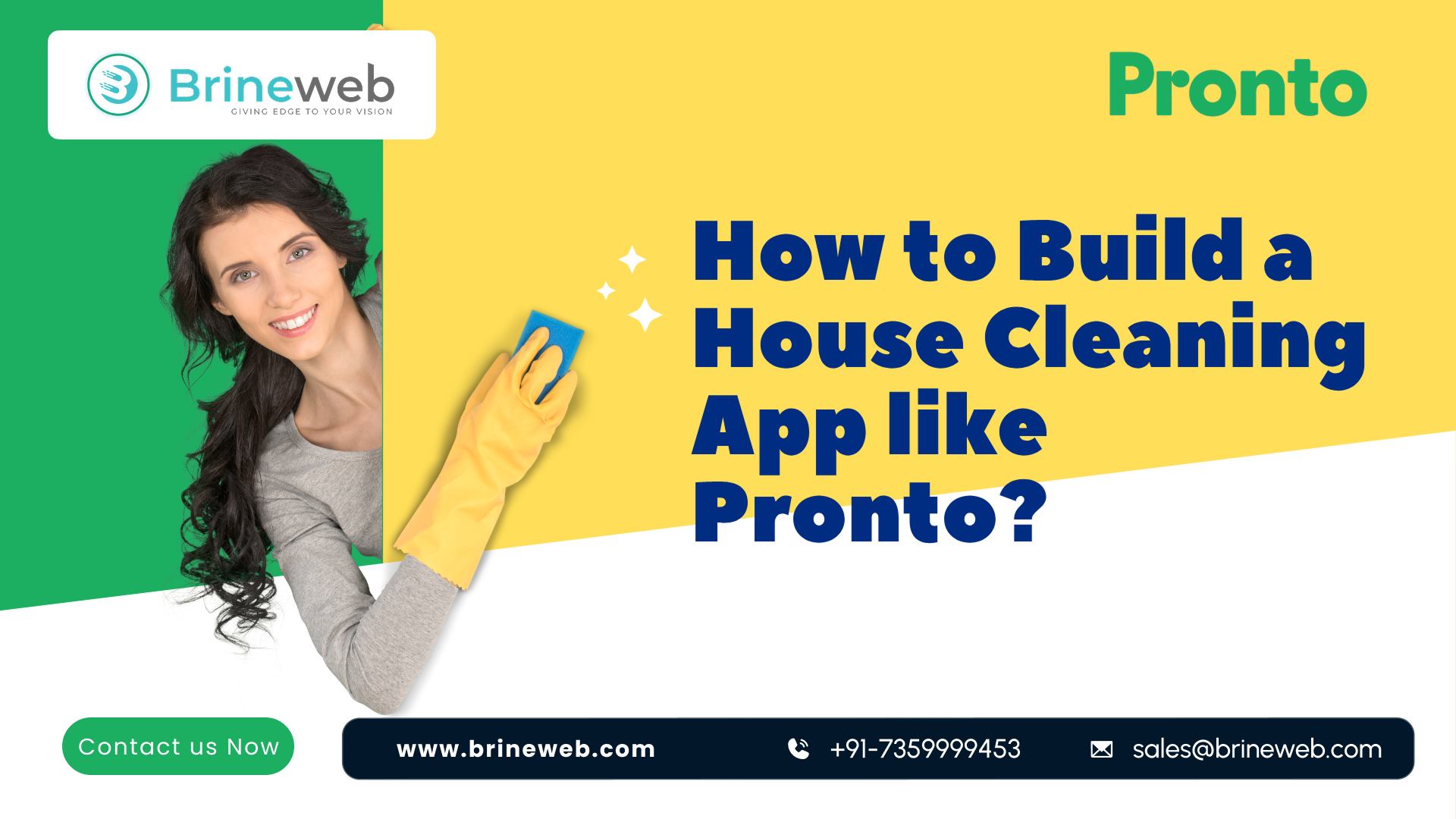 How to Build a House Cleaning App Like Pronto: Features, Cost & Guide blog banner image