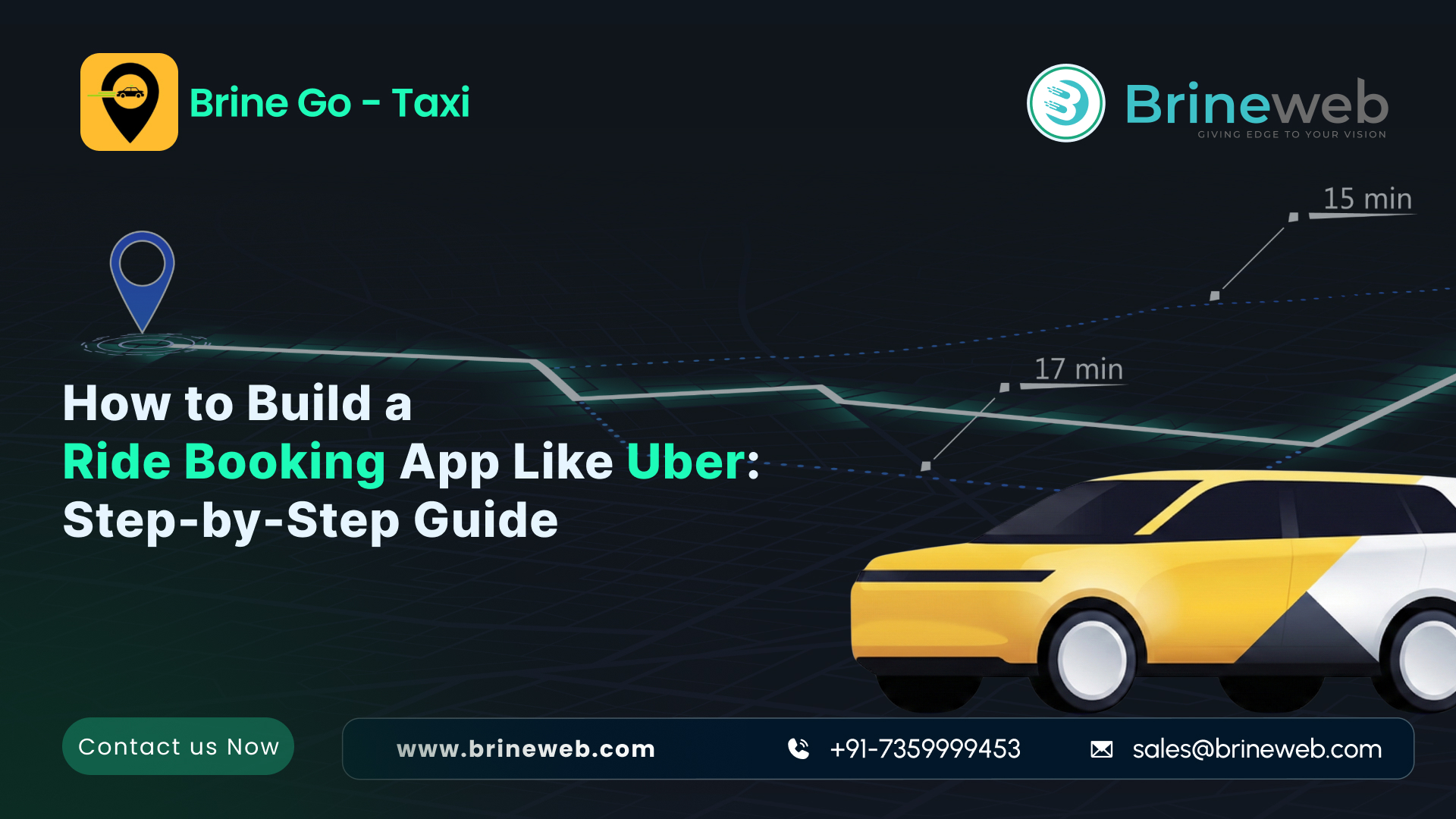 How to Build a Ride Booking App Like Uber: Step by Step Guide blog banner image