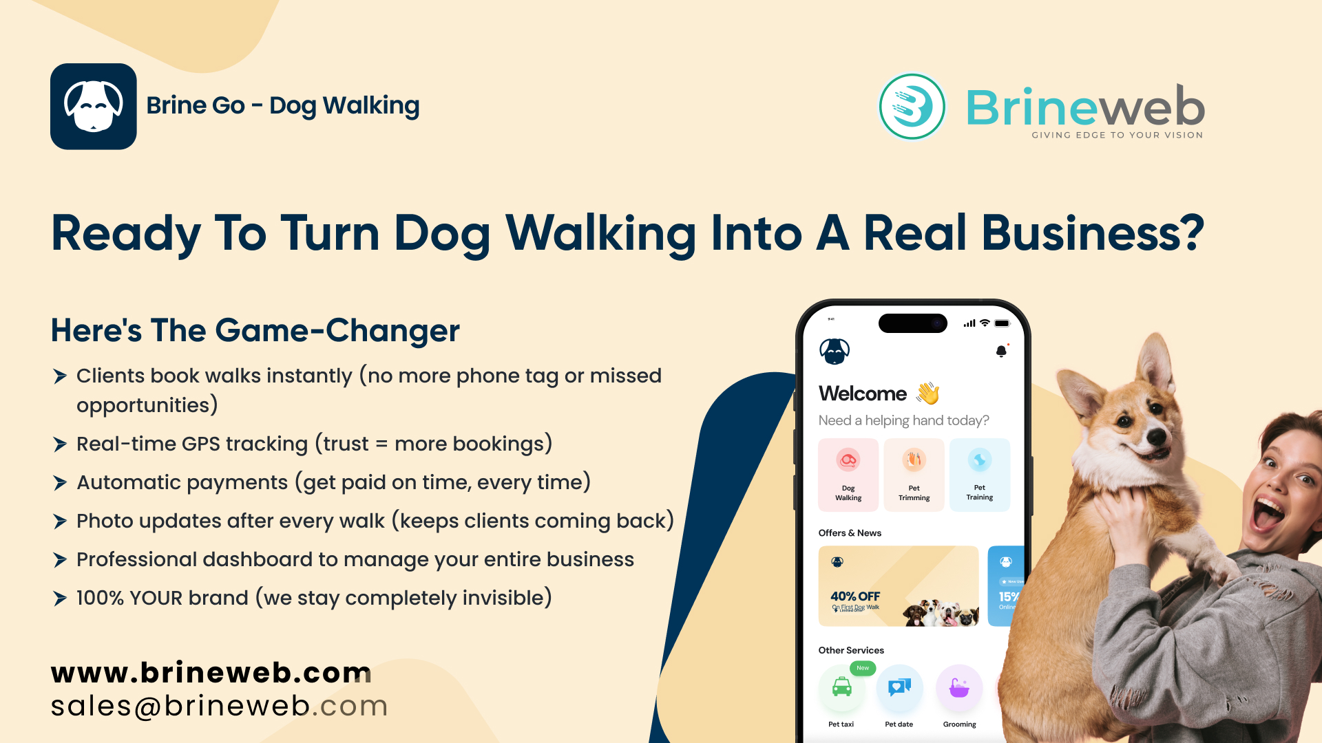 How to Build a Dog Walking App Like Uber: Features, Costs & Development Guide blog banner image