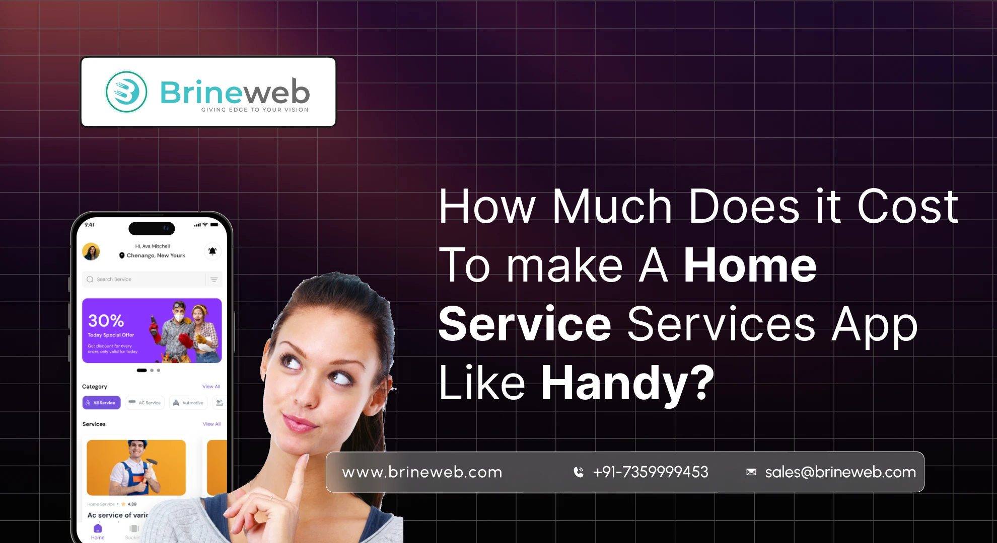 How Much Does it Cost To make A Home Service Services App Like Handy? blog banner image